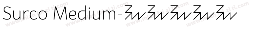 Surco Medium字体转换